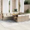 vidaXL Set canapele grădină perne 11 piese bej, poliratan/lemn acacia 3327649