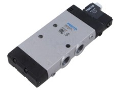 Ventil electromagnetic FESTO 5/2 monostabil aluminiu 2,5-10 bar cod 163166