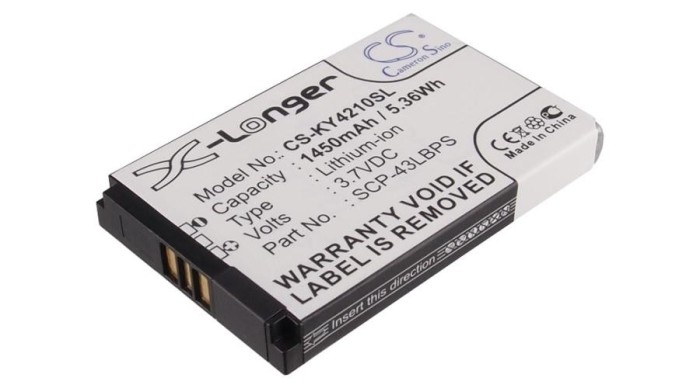 Cameron Sino 1450mAhKyocera DuraMax,E4210,E4225,E4277,DuraCore,DuraXT,E4255,DuraMax E4255,DuraMax E4210,DuraMax E4225 Baterie