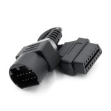 Adaptor Cablu OBD2 Techstar Mazda 17 Pin la 16 Pin, Diagnoza Auto Universala, Lungime 8cm