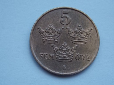 5 ORE 1950 SUEDIA-bronz foto