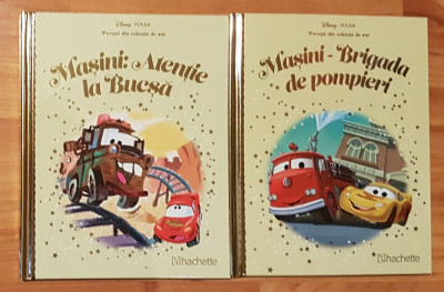 Set 2 carti Masini. Disney. Editura Hachette, Povesti din colectia de aur foto