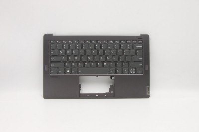 Carcasa superioara cu tastatura palmrest Laptop, Lenovo, Yoga S940-14IIL Type 81Q8, 5CB0W43476, 450.0HB05.001, Iron Grey, iluminata, layout US foto