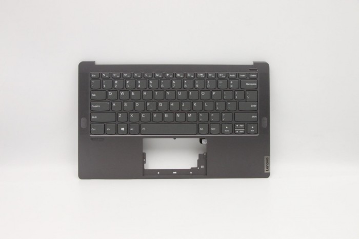 Carcasa superioara cu tastatura palmrest Laptop, Lenovo, Yoga S940-14IIL Type 81Q8, 5CB0W43476, 450.0HB05.001, Iron Grey, iluminata, layout US
