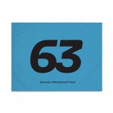 Mercedes AMG Petronas drapel George Russell blue F1 Team 2024 - uniw