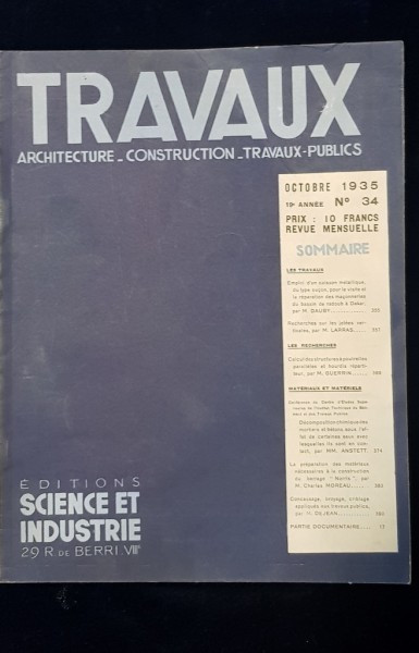 TRAVAUX - NR. 34, OCTOMBRIE 1935