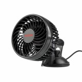 Ventilator auto cu 2 viteze fixare cu ventuza diametru 4.5&#039;&#039; Amio 12V Garage AutoRide