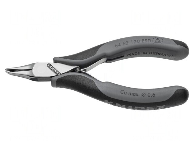 Clești frontali pentru tăiere ESD cu m&acirc;nere bicomponente 120mm