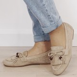 Mocasini bej de tip loafers DXJ1530 02