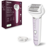 Epilator Panasonic ES-EY30-V503, Wet &amp;amp; Dry, Cordless, 2discuri &amp;amp; 60 pensete, Senzor presiune, Discuri duble, Cap flexibil si pivotant la 90&deg;,