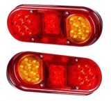Stop Multifunctional LED 12/24V Horpol LZD2005, 3 Functii: Pozitie, Frana, Semnalizare, Numar, Universal Tractor Camion, 205x80mm, ECE R06/R07