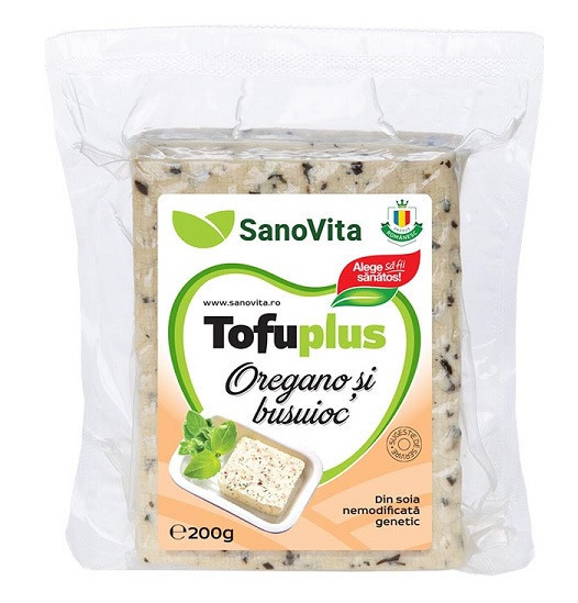 Tofuplus oregano &amp; busuioc 200gr