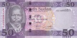 Bancnota Sudanul de Sud 50 Pounds 2019 - P14c UNC