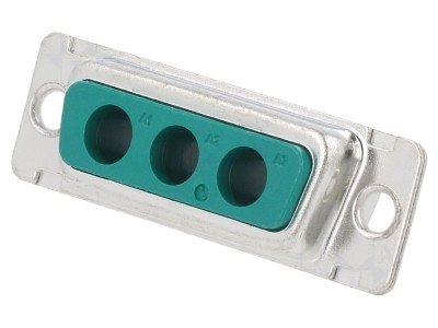 Conector D-Sub mamă 3 pini, 90&amp;deg; foto