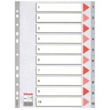 Index Esselte A4 numerotat 1-10