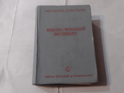 LEON LEVITCHI \ ANDREI BANTAS - ENGLISH-ROMANIAN DICTIONARY foto