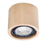 Lampă De Tavan Basic Lemn Natural 1 Bec Tub Scandinav De Interior