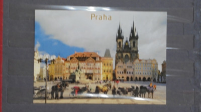 CEHIA - PRAGA - PIATA CENTRALA CU BISERICA TYN - NECIRCULATA foto