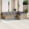 Patio Sofa Set 9,0-Locuri Bej combinat - 2