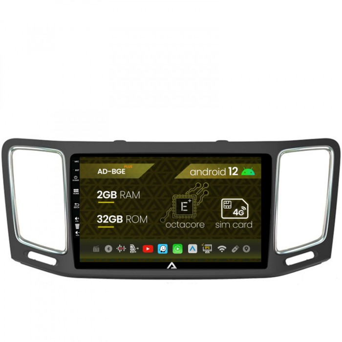 Navigatie Volkswagen Sharan Seat Alhambra (2010-2018), Android 12, E-Octacore 2GB RAM + 32GB ROM, 9 Inch - AD-BGE9002+AD-BGRKIT044