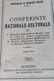 CONFERINTE NATIONALE CULTURALE Constantin G. Dascălu Dănilă.1934