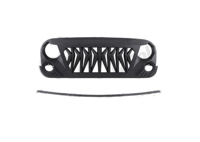 Grila masca fata fata JEEP WRANGLER (JK), 07.2006-12.2017, grunduit; TUNING,