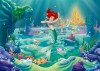 Fototapet Ariel Disney, 165x118 cm, Vinil, Textura Canvas, Include Adeziv, Decoratiuni Camera Copii, Printesa Sirena