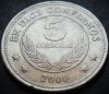 Moneda exotica 5 CORDOBAS - NICARAGUA, anul 2000 * Cod 744, America Centrala si de Sud