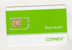 bnk card Cartela telefonica de colectie - SIM Connex - stare perfecta