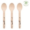 Set Linguri Lemn, Model Yum, 16 cm, 20 Bucăți, Oem