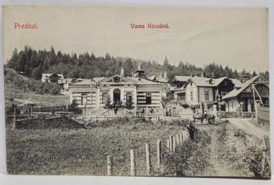 PREDEAL , VAMA ROMANA , FOTOGRAFIE TIP CARTE POSTALA , INCEPUTUL SEC. XX foto