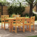 Scaune de gradina 4 buc. natural Lemn Solid de Acacia