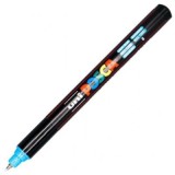 Marker UNI PC-1MR 0. 7 mm, varf metalic fin, albastru deschis, Posca