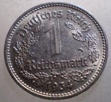 J.125 GERMANIA 1 REICHSMARK 1934 D, Europa, Nichel