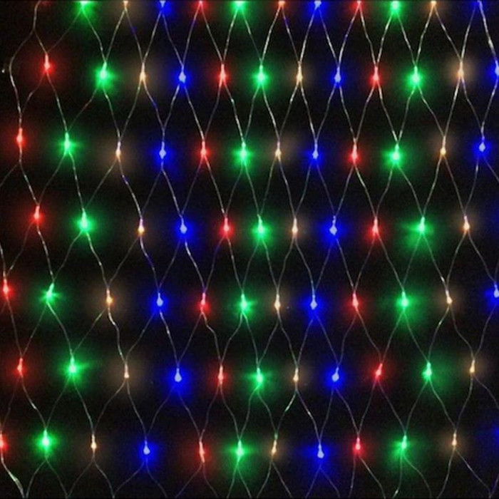 Instalatie tip plasa 1.5 x 1.5 m, 120LED, multicolor