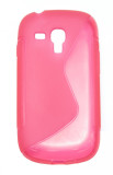 Husa silicon S-line roz pentru Samsung Galaxy S3 Mini i8190 / S3 Mini VE i8200