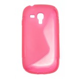 Husa silicon S-line roz pentru Samsung Galaxy S3 Mini i8190 / S3 Mini VE i8200