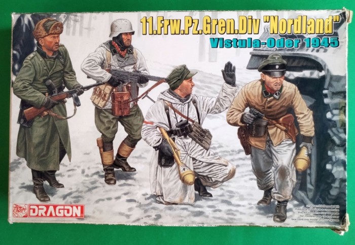 11.FRW.PZ.GREN.DIV &bdquo;NORLAND&rdquo; VISTULA 1945 DRAGON Cod 6455 Scara 1/35 DIORAMA MACHETA FIGURINE ASAMBLARE HOBBY WWII SOLDAȚI GERMANI AMERICANI RUȘI