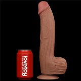 Cumpara ieftin Dildo Ultra Realistic King Sized Sliding Skin Dual Layer Dong, Brun, 30 cm, Lovetoy