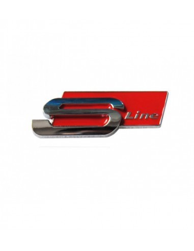 Emblema Autoadeziva Audi S line Rosie