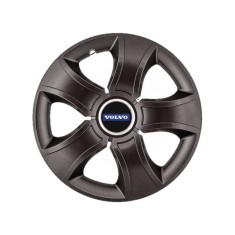 Set 4 Capace Roti 15 inchi (R15) Bis Negru, Compatibile Cu Volvo