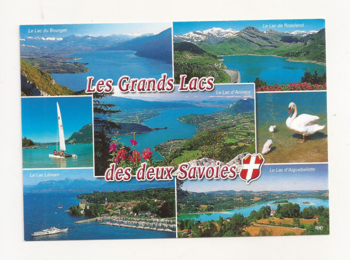 FA28-Carte Postala- FRANTA - Le grand Lacs de deux Savoies, necirculata