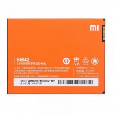Acumulator Xiaomi BM42, Li-Ion 3100mAh (Xiaomi Redmi Note) Original foto