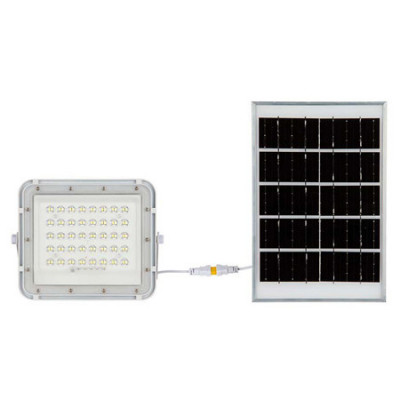 Reflector cu incarcare solara 6w 400lm 6400k - alb foto
