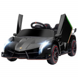 Cumpara ieftin HOMCOM Mașină Electrică pentru Copii, Lamborghini Veneno, Mașinuță cu Telecomandă și Roți cu Suspensie, V&acirc;rsta 3-6 ani, 111x61x45 cm, Neagră