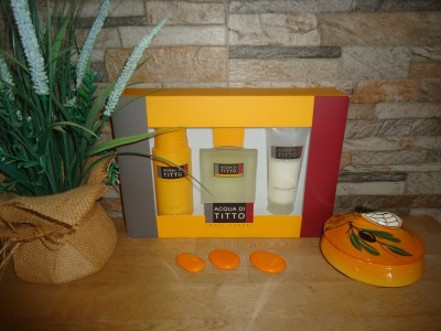 Acqua di Titto Set After Shave, Deo &amp;amp; Balm Titto Bluni Vintage 2004-2005 foto