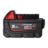 Acumulator Li-Ion M18tm, model M18B5-CR, 18V, 5.0Ah, cu rezistenta la chimicale Milwaukee