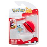Figurina in bila Clip N Go Pokemon S2, Squirtle si Poke Ball