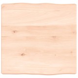 VidaXL Blat masă 40x40x(2-6) cm lemn stejar netratat contur organic