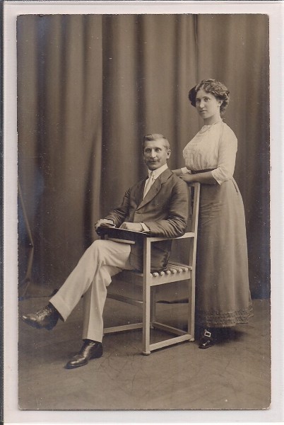 Carte postala circulata in anul 1912